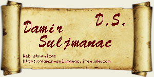 Damir Šuljmanac vizit kartica
